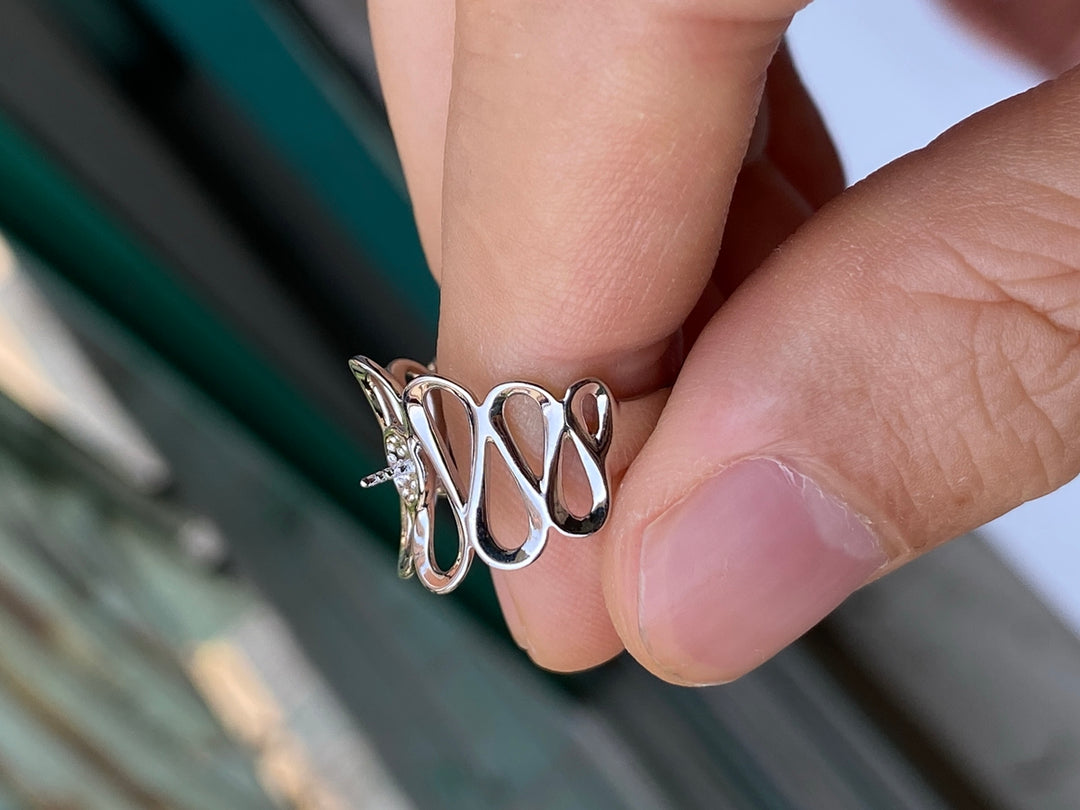 20mm white K Gold plated brass Ring support, finger ring supports