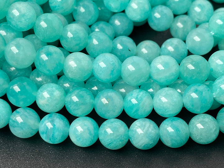 15.5" 8mm AA Natural amazonite stone round jewelry beads Mozambique