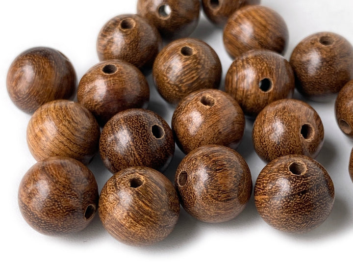 50PCS 10mm golden sandalwood round Mala beads