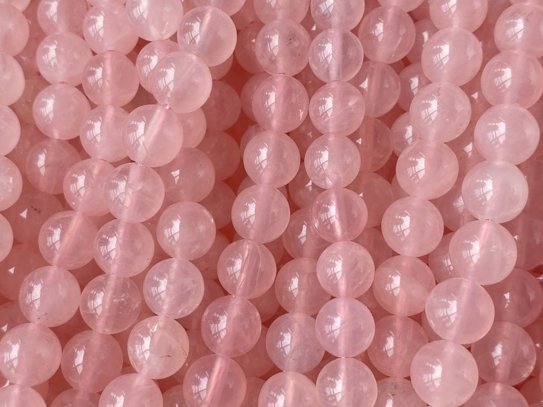 15.5" 8mm AA Natural Rose quartz round beads, pink crystal,gemstone