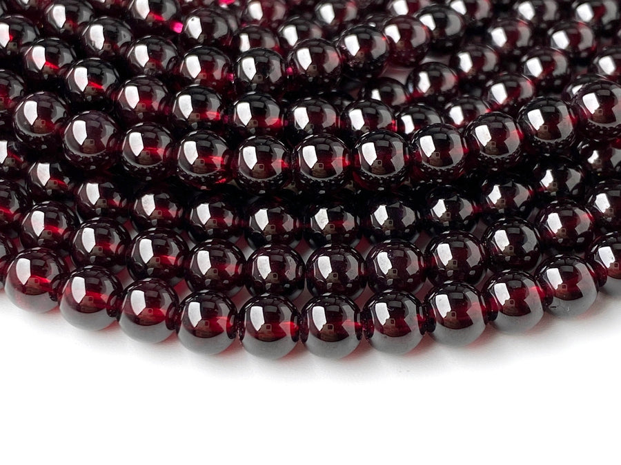 15.5" 6mm AA Natural Wine Red garnet round gemstone beads Q3