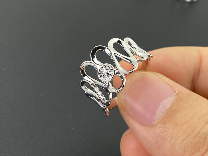 20mm white K Gold plated brass Ring support, finger ring supports