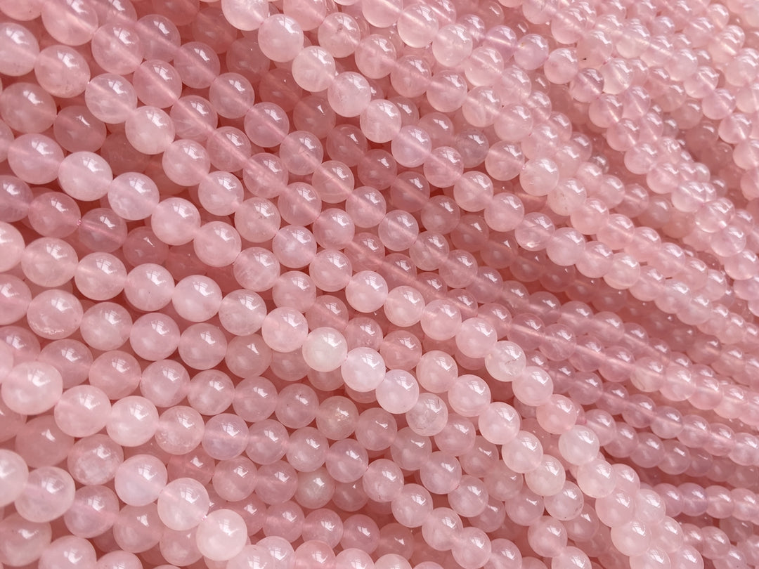 15.5" 8mm AA Natural Rose quartz round beads, pink crystal,gemstone