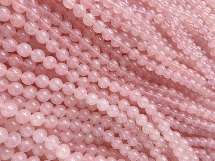 15.5" 8mm AA Natural Rose quartz round beads, pink crystal,gemstone