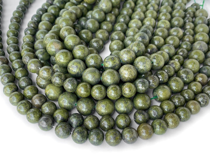 15.5" Green Chalcopyrite 6mm/8mm/10mm/12mm round beads,green color stone beads