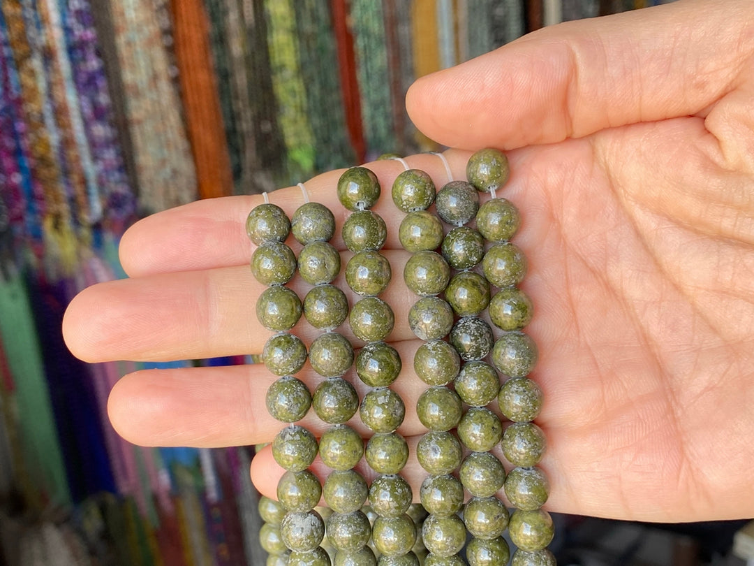 15.5" Green Chalcopyrite 6mm/8mm/10mm/12mm round beads,green color stone beads