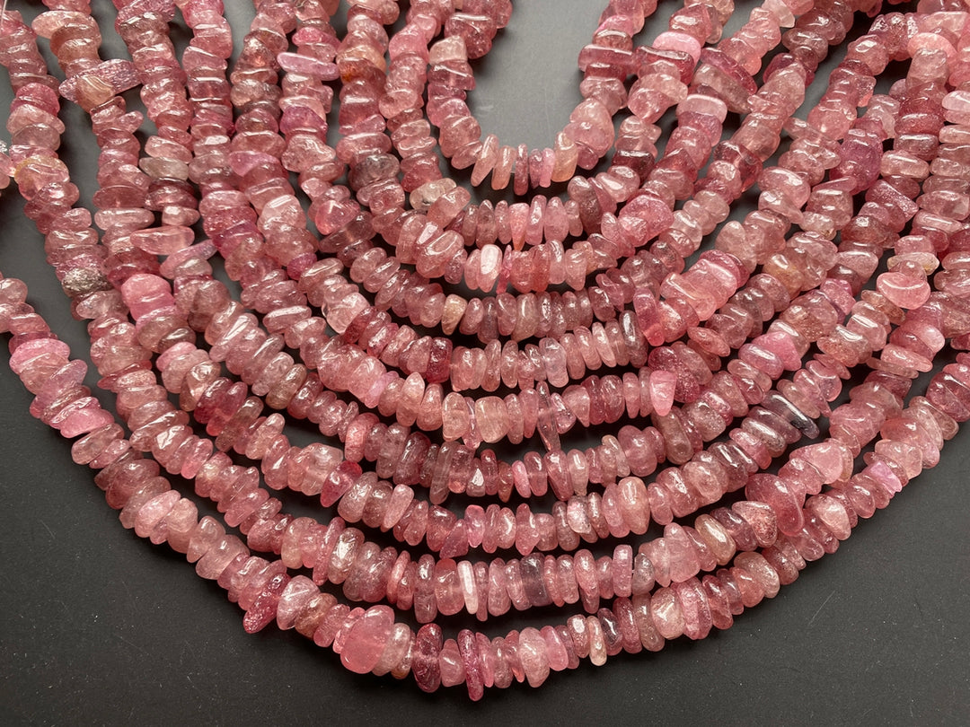 15.5" 10~15mm Natural red strawberry quartz tumbled chips beads strand