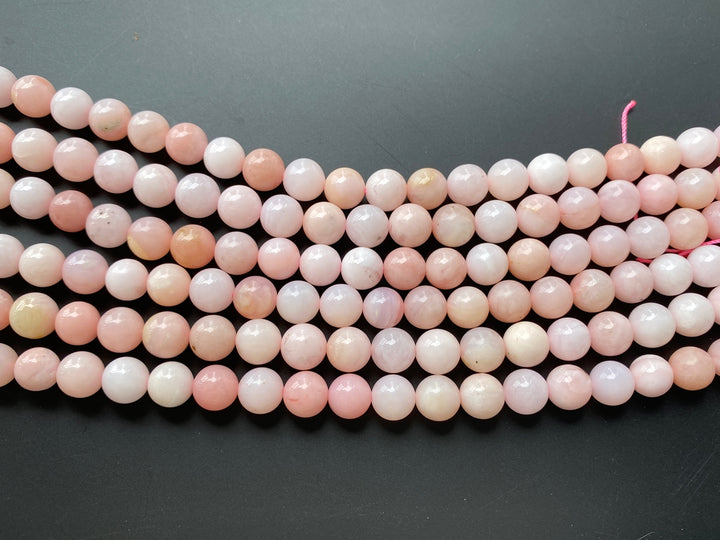 15.5" 8mm AA Natural Pink opal round beads, pink gemstone beads