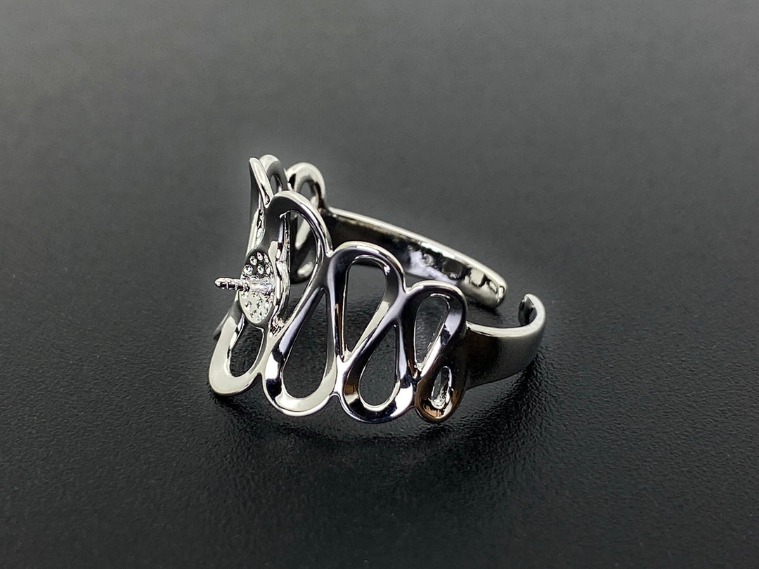 20mm white K Gold plated brass Ring support, finger ring supports