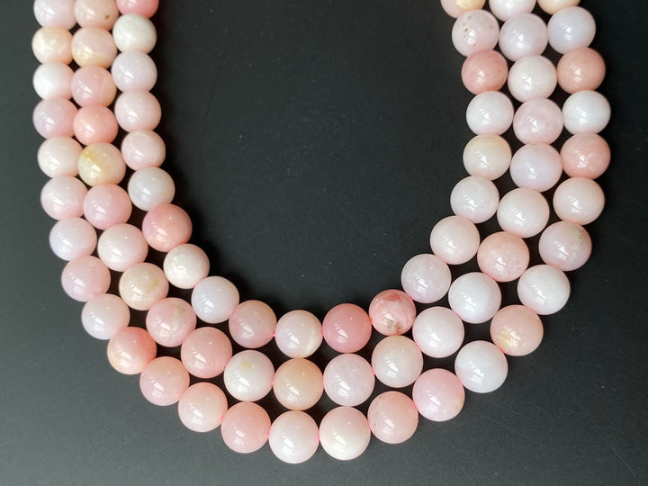 15.5" 8mm AA Natural Pink opal round beads, pink gemstone beads
