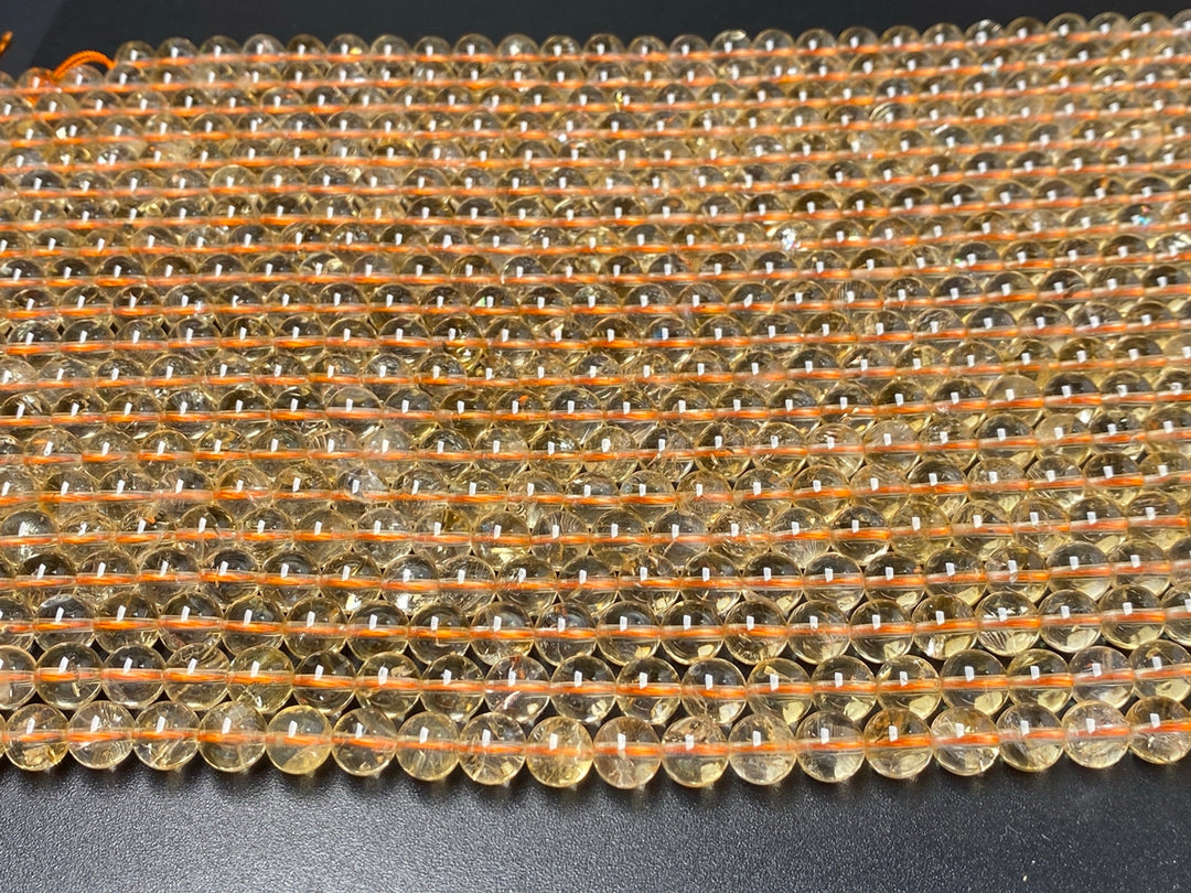 15.5" 8mm/10mm/12mm Natural genuine Citrine round beads