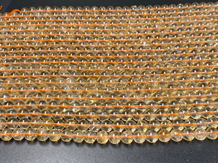 15.5" 8mm/10mm/12mm Natural genuine Citrine round beads