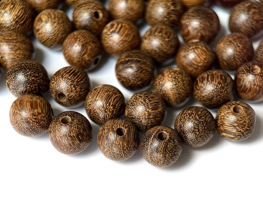 50pcs 8mm golden sandalwood round Mala beads
