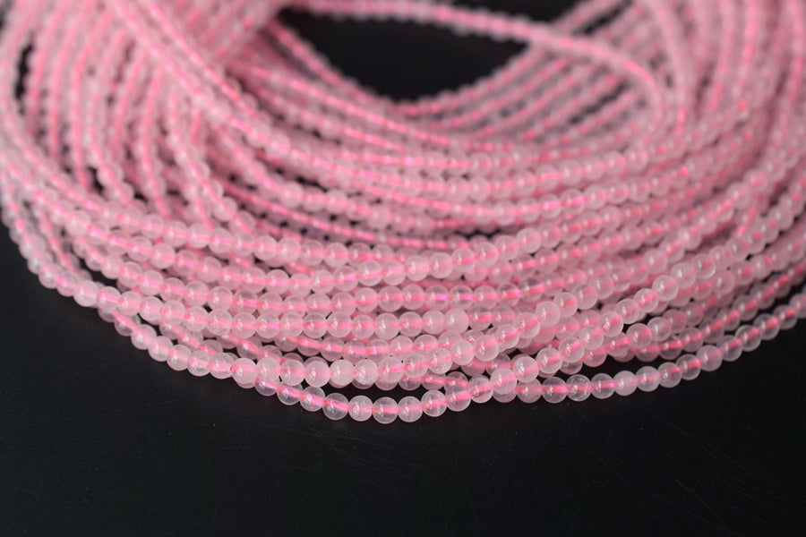 15.5" Natural Rose quartz 2mm round beads,gemstone