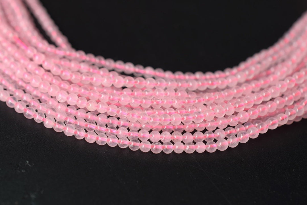 15.5" Natural Rose quartz 2mm round beads,gemstone