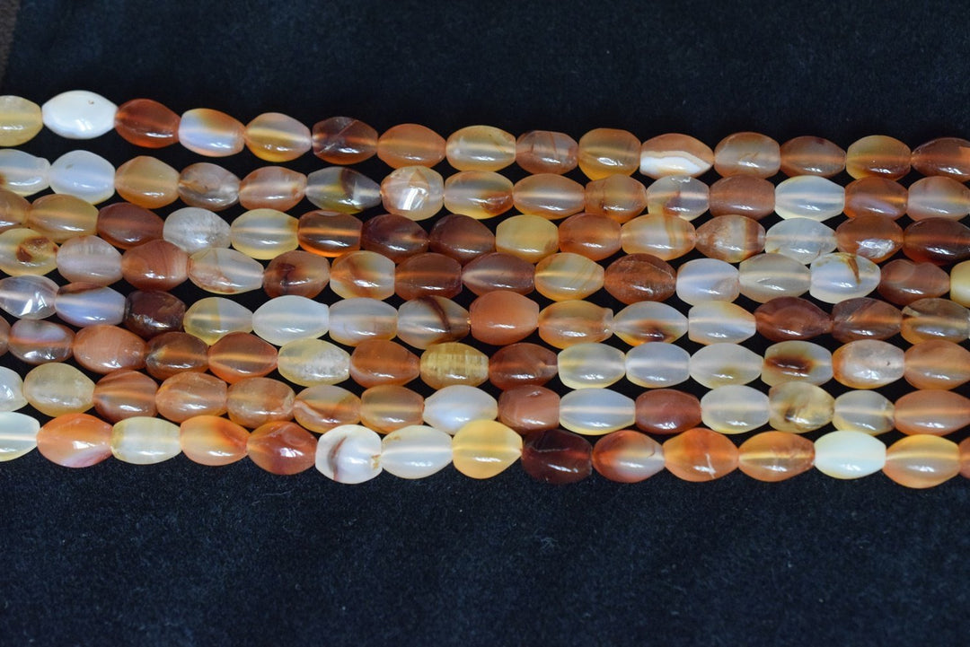 Carnelian - Rice- beads supplier