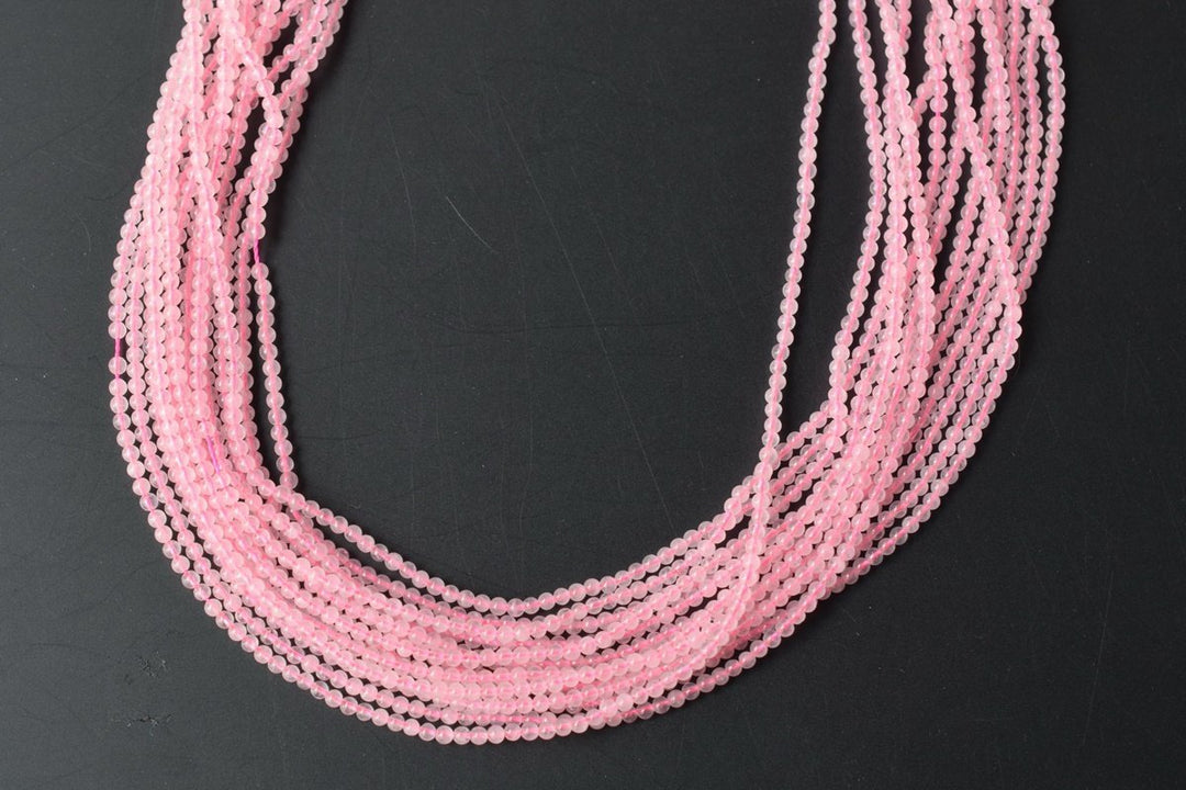 15.5" Natural Rose quartz 2mm round beads,gemstone