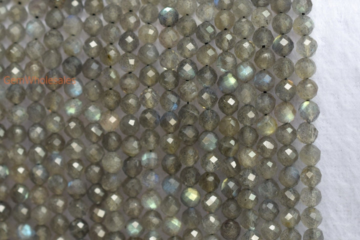Labradorite - Round faceted- beads supplier