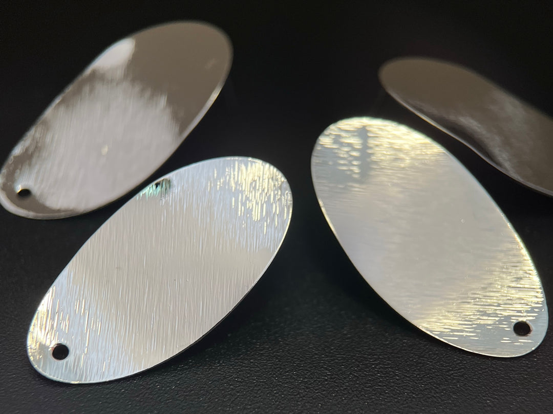 10PC 15x30mm White gold plated brass oval earring studs post findings