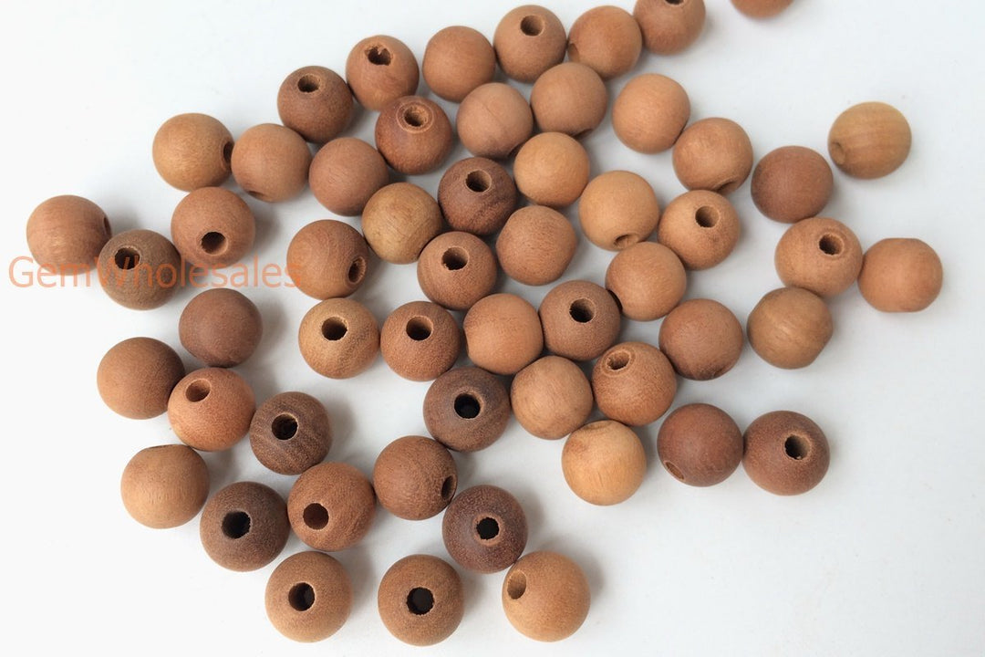 50pcs 6mm Jujube wood round beads brown color Wooden beads