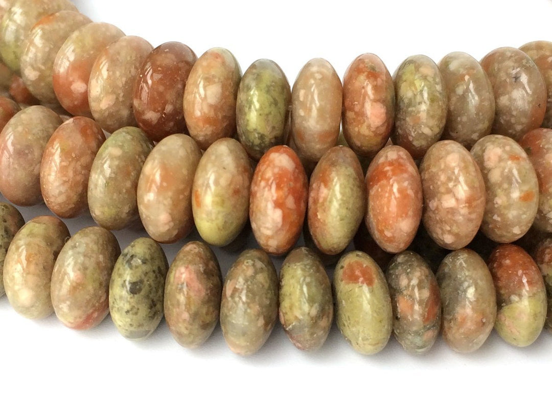 15.5" 8x4mm Natural Autumn jasper rondelle beads,disc beads, Autumn jasper roundel beads, roundel beads