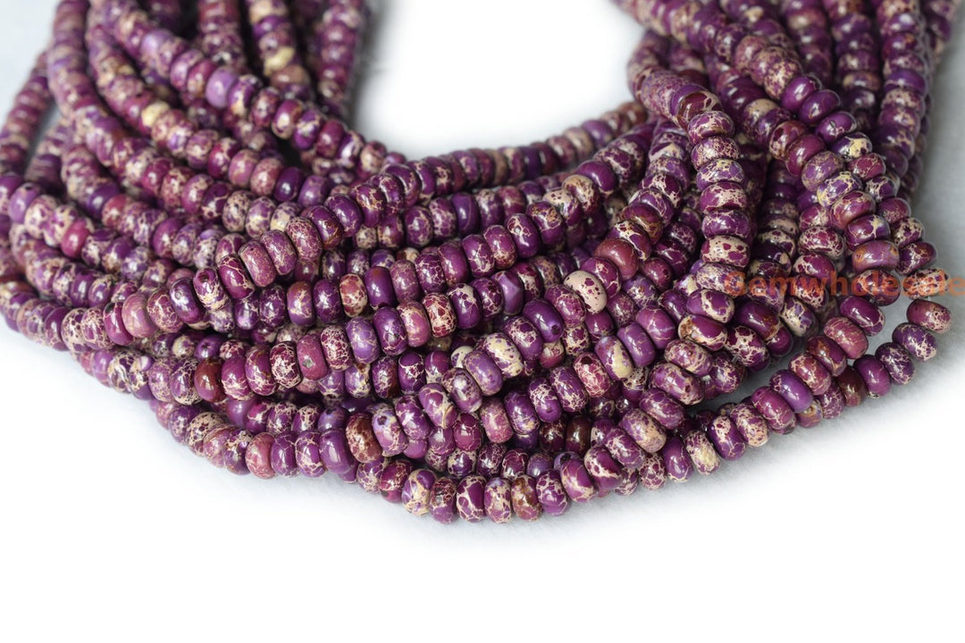 Sediment,impression jasper,emperor jasper - Rondelle- beads supplier