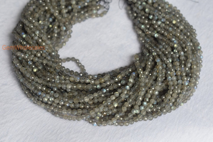 Labradorite - Round faceted- beads supplier