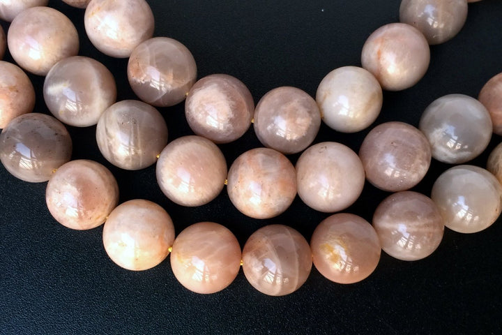15.5" Natural Sunstone 14mm round jewelry beads supply