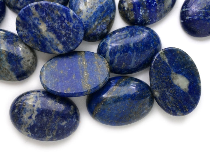 5PCS 18x25mm natural lapis lazuli stone oval cabochon pendant