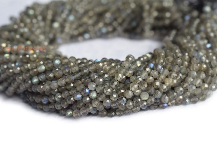 Labradorite - Round faceted- beads supplier