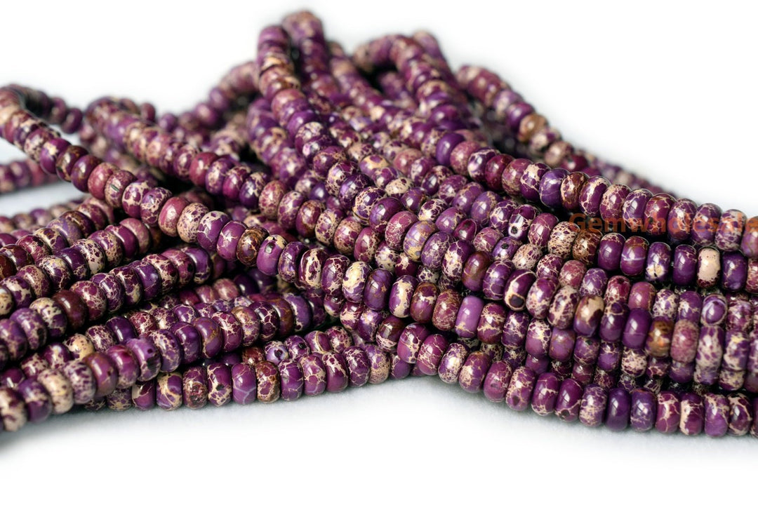 Sediment,impression jasper,emperor jasper - Rondelle- beads supplier