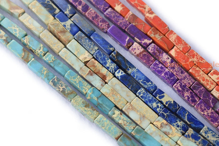 Sediment,impression jasper,emperor jasper,Aqua terra jasper - Tube- beads supplier