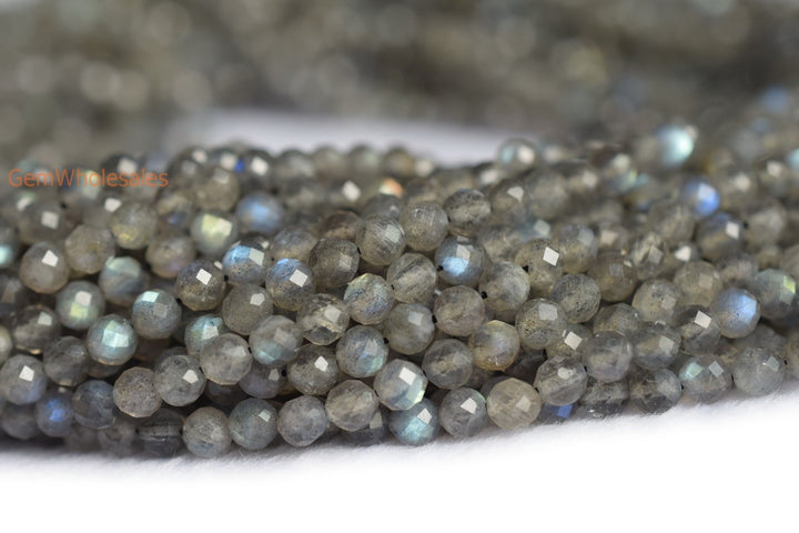 Labradorite - Round faceted- beads supplier