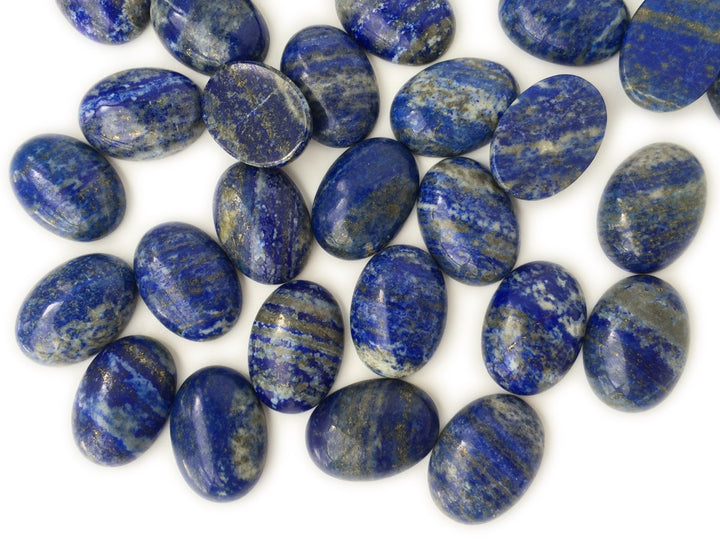 5PCS 18x25mm natural lapis lazuli stone oval cabochon pendant