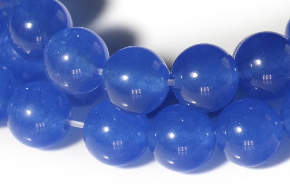 15" 6mm/8mm/10mm/12mm blue Malaysian jade Round beads gemstone