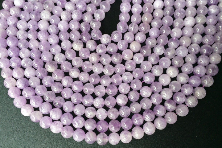 15.5" 8mm Natural Milky amethyst round beads,lavender amethyst