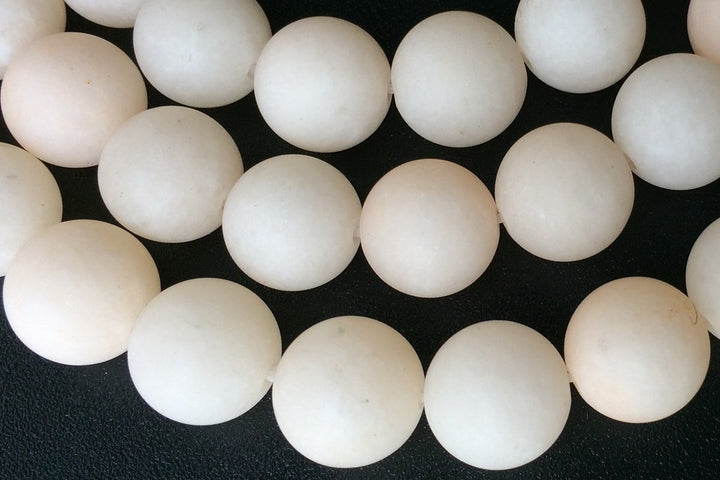 15.25" 6mm/8mm/10mm/12mm matte apricot dyed jade Round beads gemstone