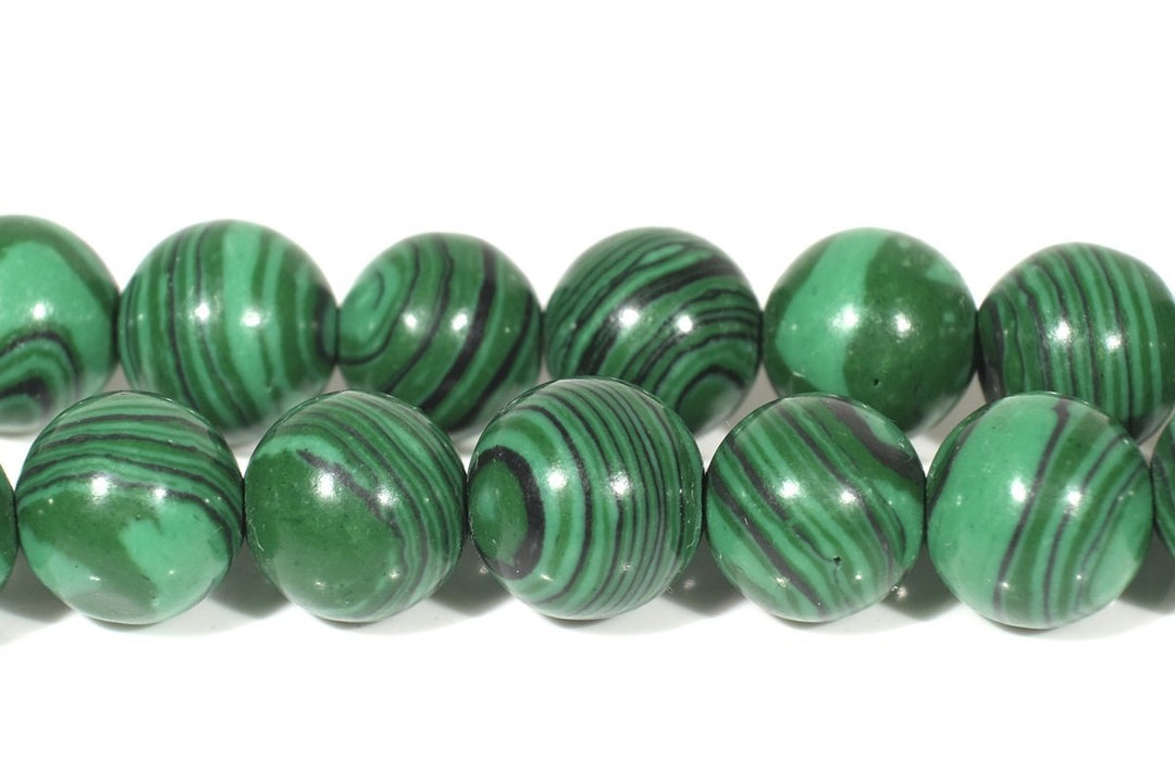 15.5" Artificial malachite round beads,Green gemstone, cheap beads