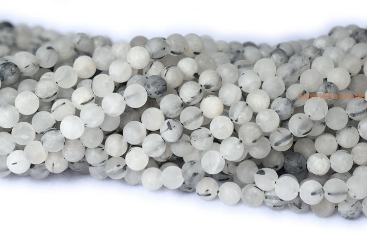 Rutilated Quartz - Round- beads supplier