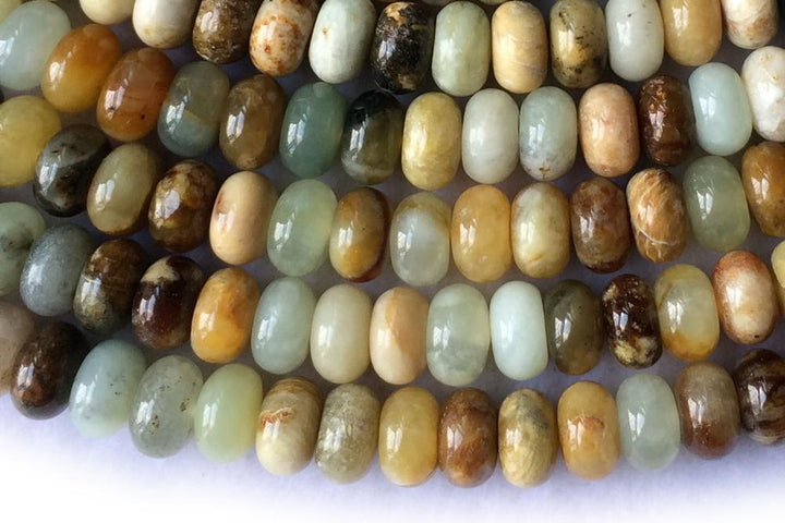 Flower jade - Rondelle- beads supplier