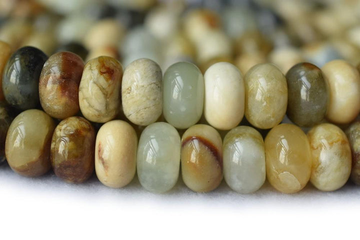 Flower jade - Rondelle- beads supplier