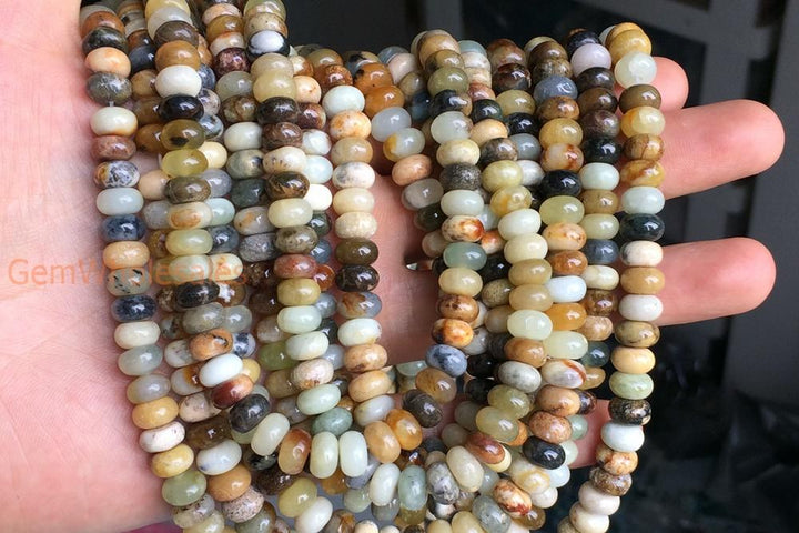 Flower jade - Rondelle- beads supplier