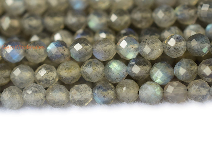 Labradorite - Round faceted- beads supplier