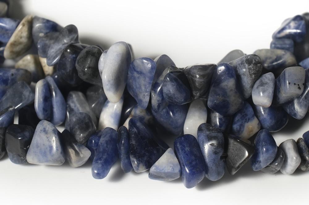 34" Sodalite 5x10mm chips , Sodalite small chips gemstone