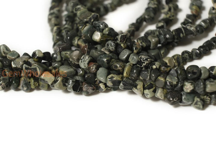 15.5" 3~5mm Natural Kambaba stone pebbles beads,potato beads, small nugget beads