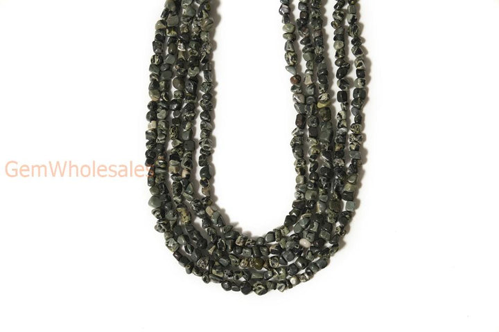 15.5" 3~5mm Natural Kambaba stone pebbles beads,potato beads, small nugget beads