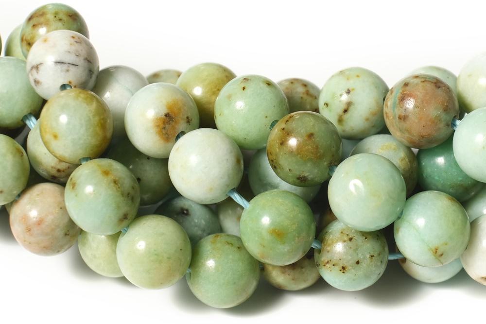 15.5" 8mm Natural Mongolian turquoise stone round beads