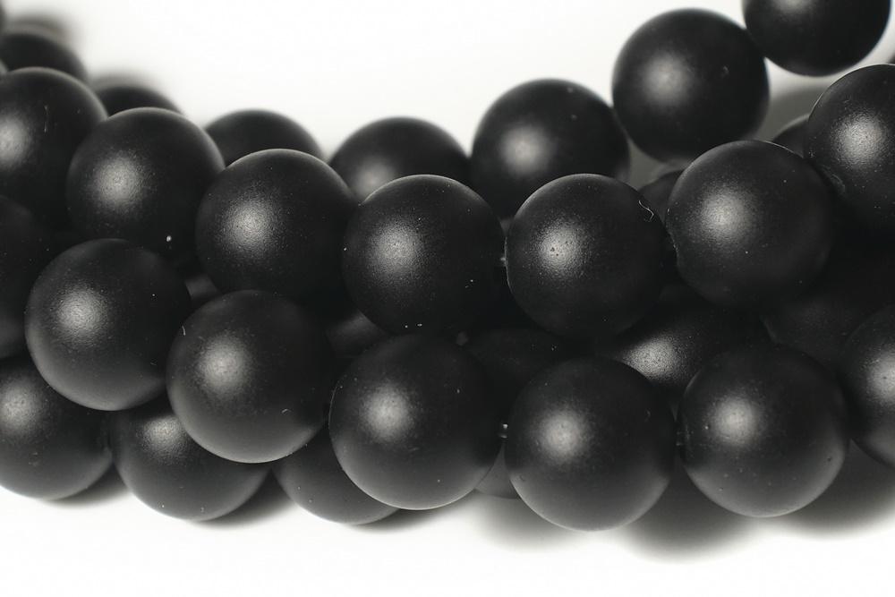 15.5" Matte/frosted black onyx 8mm/10mm/12mm agate round beads,gemstone