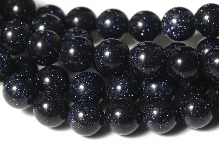 15" Blue Sandstone 6mm/8mm/10mm round beads, blue sandstone round beads