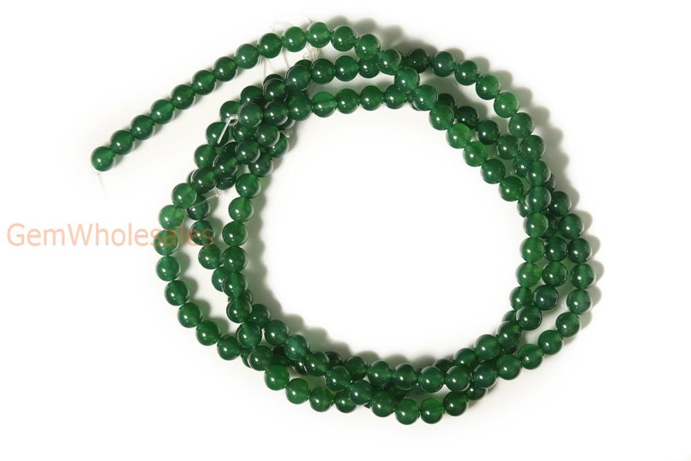 15.25" 12mm/14mm/16mm green Agate Round beads Gemstone